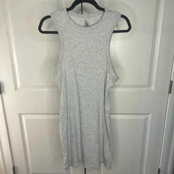 grey cotton tank dress Universal Standard Women's Kendra Sleeves Chambray Midi Dress - Blue main image 1